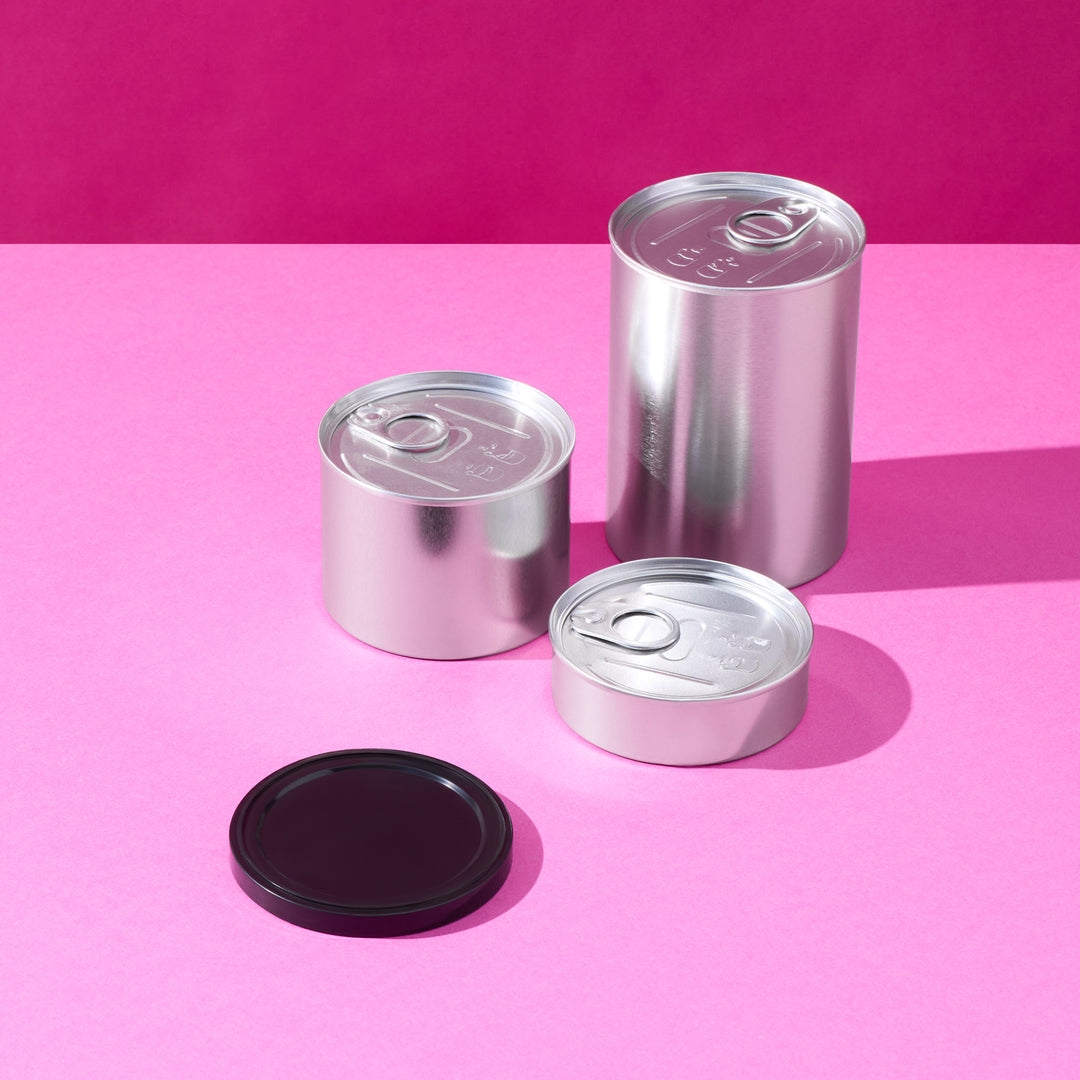 Latas modelo pressitin con tapa opcional