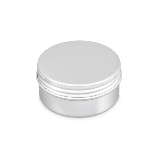 Recipiente de hojalata de aluminio redondo con tapa de rosca cubierta de EPE