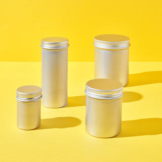 Latas de aluminio con tapa de rosca sin costuras