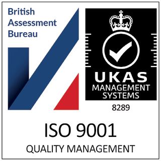 Insignia de gestión de calidad ISO 9001 para Tinware Direct número 8289