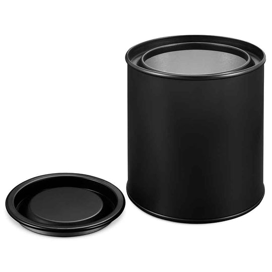 Lata con tapa de palanca sin tapa.
