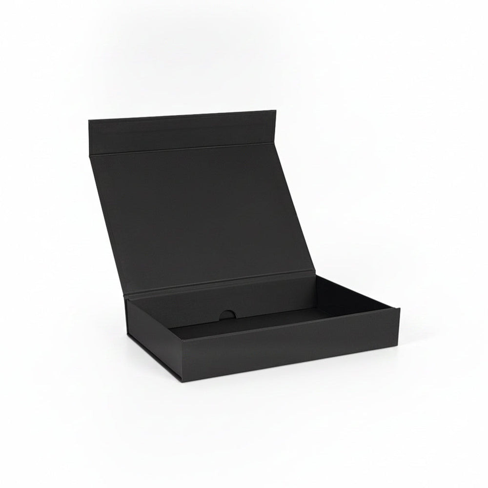 Flat-Pack A5 Magnetic Gift Boxes in Black & White - Tinware Direct