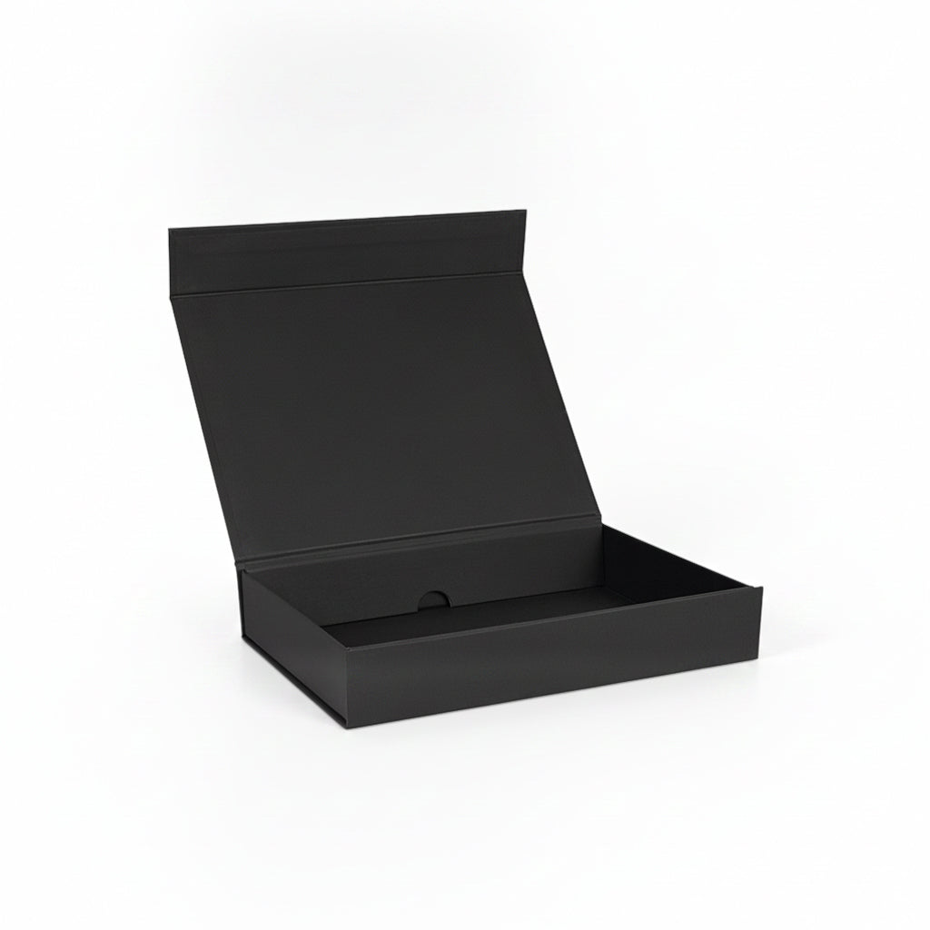 Flat-Pack A5 Magnetic Gift Boxes in Black & White - Tinware Direct