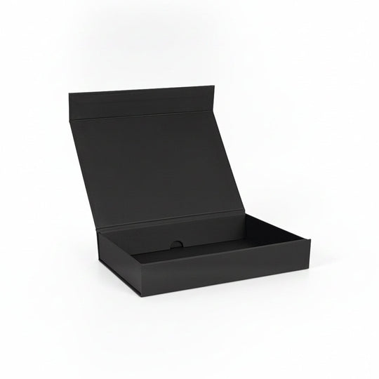 Flat-Pack A5 Magnetic Gift Boxes in Black & White - Tinware Direct