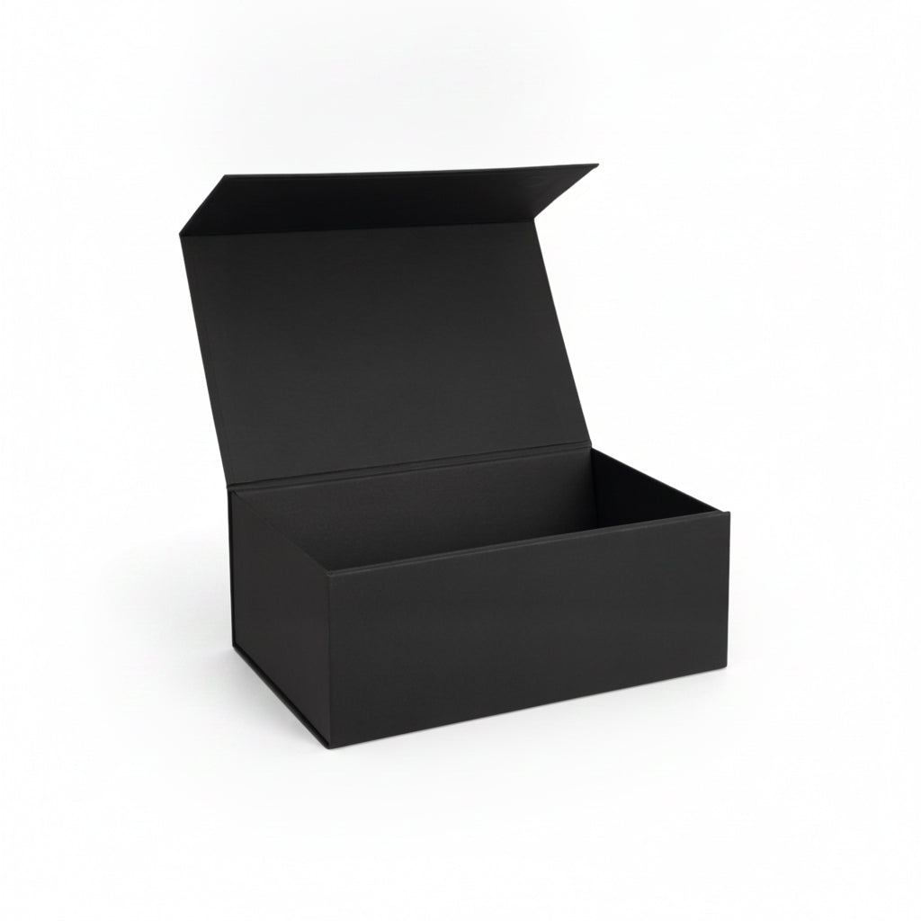 Flat-Pack A5 Magnetic Gift Boxes in Black & White - Tinware Direct