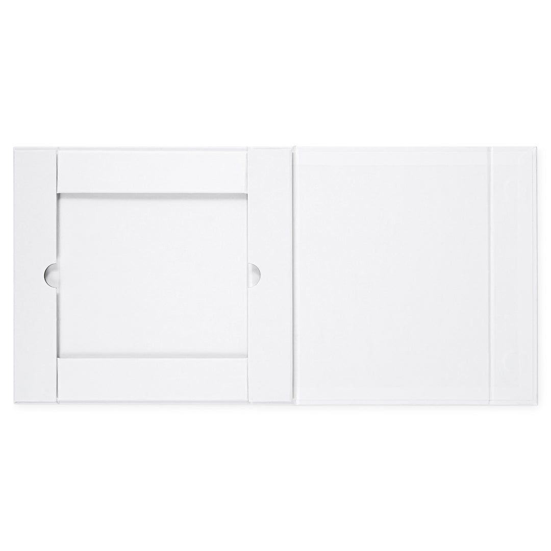 Cajas regalo magnéticas A5 plegables en negro y blanco