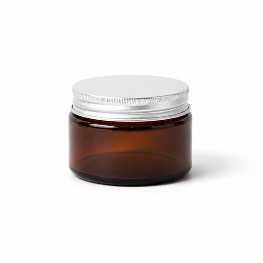 Glass Cosmetic Jars with Aluminium Screw Lids - Tinware Direct