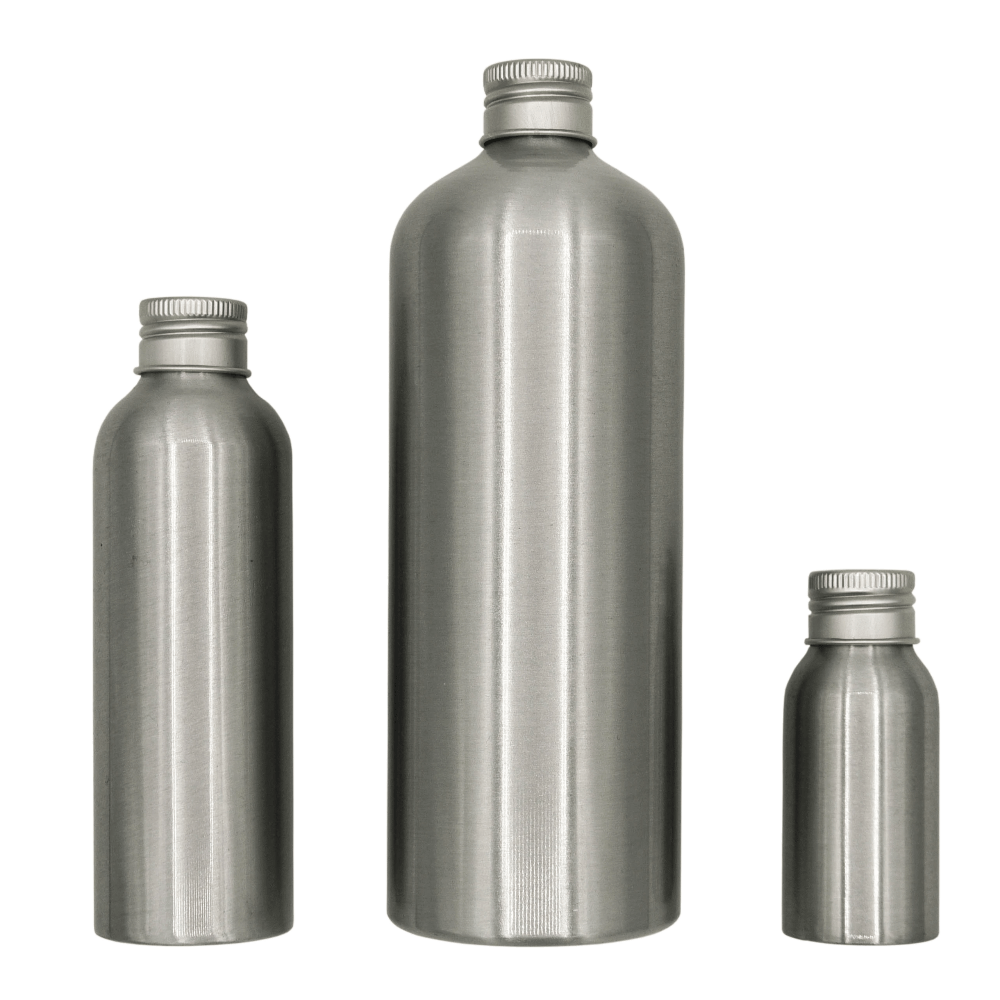 Botellas de aluminio con tapón de rosca
