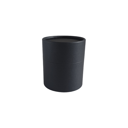 Tubo de cartón multiusos negro con tapa deslizante de 63 x 56 mm