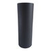 Tubo de cartón multiusos negro con tapa deslizante de 63 x 168 mm