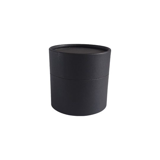 Tubo de cartón multiusos negro de 73 x 56 mm con tapa deslizante