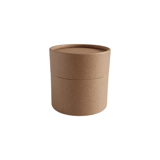 Tubo de cartón multiusos Kraft marrón de 73 x 56 mm con tapa deslizante