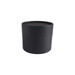 Tubo de cartón multiusos negro de 83 x 56 mm con tapa deslizante