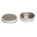 Round silver seamless lip balm tin - T0003